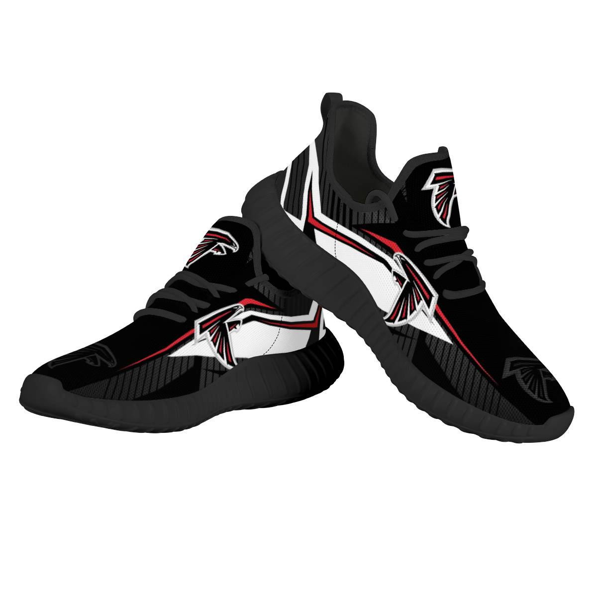 Men's Atlanta Falcons Mesh Knit Sneakers/Shoes 008 Men's Atlanta Falcons Mesh Knit Sneakers/Shoes 008
